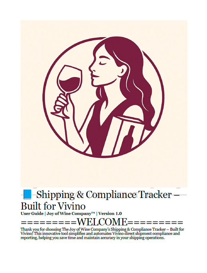 Shipping & Compliance Tracker for Vivino Sellers – SaaS Plans ($99/$199/$499 per Month)